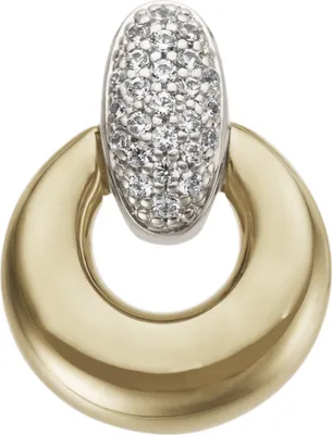 Produktbild von Anhänger 585 Gold Gelbgold Weißgold bicolor 25 Diamanten Brillanten 0,12ct.