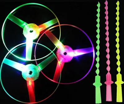 Produktbild von Lustige drehende Libellen-Hand-Push-Light-Flying-Saucer-Kinderspielzeug fuer das Spielen im Freien