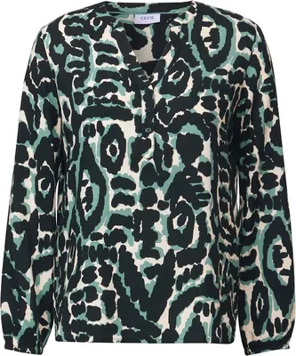 Produktbild von TOS AOP Blouse 36834 ink green Größe S