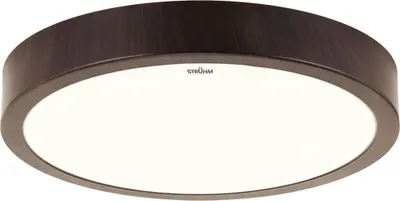 Produktbild von LED Deckenleuchte Metall IP44 4100 K tralweißes Licht 1260 lm D: 28 cm Wenge rund