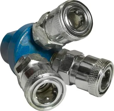 Produktbild von 3-fach Adapter Druckluftverteiler Mehrfachstecker