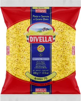 Produktbild von 10x Pasta Divella 100% Italienisch N° 75 Anellini 500 g