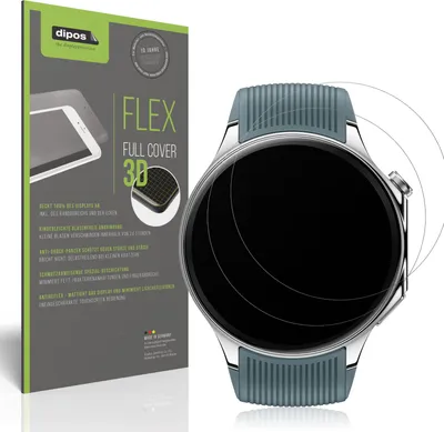 Produktbild von Full Cover Schutzfolie matt für OnePlus Watch 2 Panzerfolie Anti-Shock