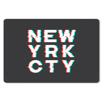 Produktbild von MuchoWow® Mauspad Mousepad New York - Stadt - Rot 27x18 cm - Mousepads - Maus Mat - Pad - Mausunterlage - Büroartikel - Desk Matten