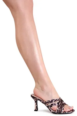 Produktbild von topschuhe24 3143 Damen Pantoletten Sandalen Mules, Farbe:Leooptik, Größe:36 EU