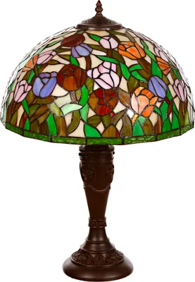 Produktbild von Lampe im Tiffany-Stil 16 Zoll Libelle Tiere Rose Dekorationslampe Tischlampe, Farbe:Tiff 193 Tulpe