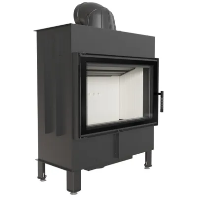 Produktbild von Kamineinsatz aus Stahl KRATKI LUCY 14 kW Ø 200 mit Türfeder