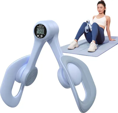 Produktbild von merach Trainingsgerät, 360° drehbar, LED-Display, kompakt & tragbar, ergonomisch, für Gesäß, Rücken & Arme, Rückbildung, Zuhause & Büro, Zählfunktion & Kalorienverbrauch-Tracking, Maße: 205x100x100mm, 0,4 kg Netto