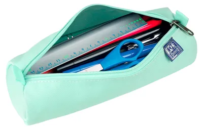 Produktbild von Federmäppchen Oxford Lindgrün Polyester Pastellgrün Schreibutensilien Tasche