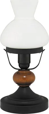 Produktbild von Rabalux 7072 Tischleuchte Petronel, E27-Holz, schwarz, rund, Klassisch, ø170mm