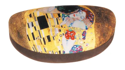 Obrázok produktu pre Puzdro na okuliare, veľké, Klimt, bozk, tvrdé puzdro