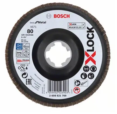 Immagine prodotto di Dischi lamellari Bosch Best for Metal con sistema X-LOCK