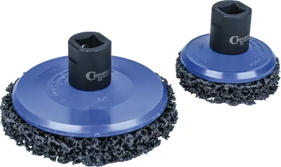 Produktbild von Condor Radnaben-Reinigungsset Schleifscheiben-Set 65+105mm 2-teilig.