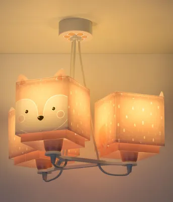 Immagine prodotto di Lampada da soffitto a sospensione per bambini 3 luci Little Fox Piccola Volpe