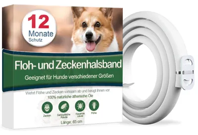Produktbild von Hundehalsband, weich und wasserdicht, für kleine, mittelgroße und große Hunde (65 cm)