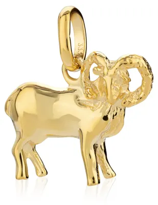 Produktbild von NKlaus Kettenanhänger Sternzeichen Widder, 333 Gelbgold, 13x11mm