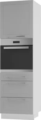 Produktbild von Backofenschrank Kvantum Q-D14/RU/3A Vollauszug 60cm Korpus- & Frontfarbe wählbar,dust grey matt,weiß