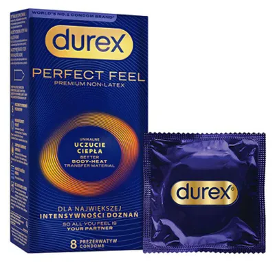 Obrázek produktu pro Durex Perfect Feel prezerwatywy supercienkie 8 sztuk