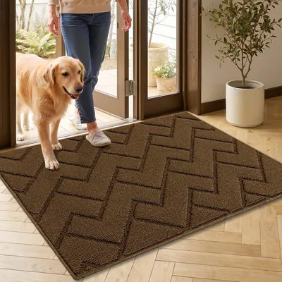Produktbild von Schmutzmatte 60x90 cm, Mikrofaser, wasserabsorbierend, rutschfest, waschbar, für Eingang