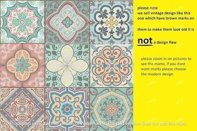 Image de Carreaux muraux autocollants aux couleurs pastel - 18 pièces de décoration murale en mosaïque pour la cuisine et la salle de bain