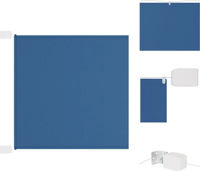 Produktbild von vidaXL Senkrechtmarkise Blau 180x1200 cm Oxford-Gewebe -  Sonnenschirme & Sonnenschutze