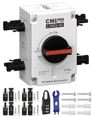 Zdjęcie produktu dla Wyłącznik fotowoltaiczny dc 1200V 32A izolacyjny IP66 do paneli słonecznych