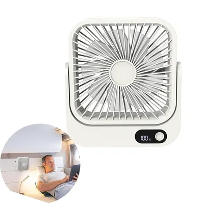 Produktbild von Tischventilatoren, Wiederaufladbarer USB-Ventilator, Magnetische Basis, 6-10 Stunden, fünf Geschwindigkeitsstufen, 36*158*176mm