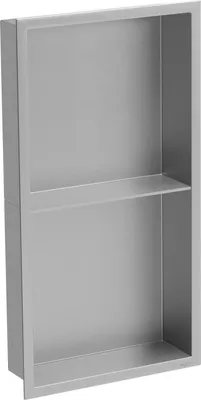 Produktbild von Mexen X-Wall-R Einbauregal mit Flansch und Auflage 60 x 30 cm, inox - 1910603010S