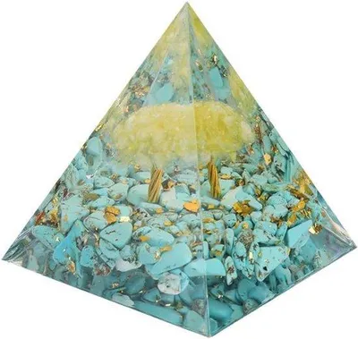 Produktbild von Pyramide aus Kristall für positive Energie und Meditation