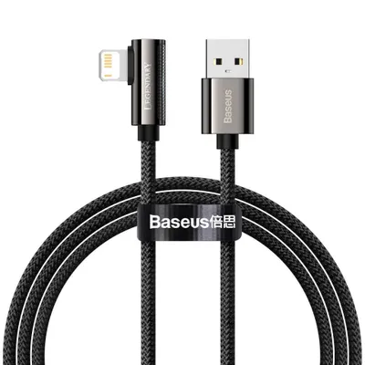 Produktbild von Baseus Winkel Kabel Ladekabel fr iPhone Gaming Kabel Datenkabel 2.4A 2m