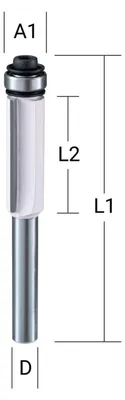 Produktbild von Makita Bündigfräser zweischneidig 12,7 mm