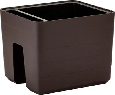 Produktbild von Plastia | Pflanzkübel Berberis - 5,5L - Braun - Selbstbewässernd - Ideal Für Balkon Und Terrasse