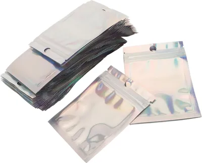 Image de 200 pcs -Sachets d'emballage, Transparents, Épaissis, Sacs à fermeture à pression étanches à la poussière pour accessoires de téléphone portable, matériel, produits numériques