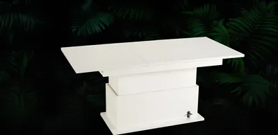 Obrázok produktu pre Rozťahovací jedálenský stôl Konferenčný stolík Drevený konferenčný stolík Nábytok biely