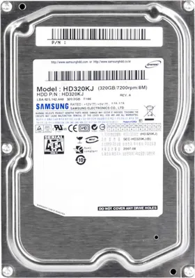 Produktbild von Samsung HD320KJ - Spinpoint T166 Spinpoint T, SATA, 320 GB, 88.9 mm (3.5 ")