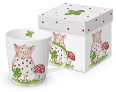 Obrázok produktu pre PPD Lucky Piggy Trend Mug, šálka na kávu, hrnček, šálka, New Bone China, 400 ml, 160302972