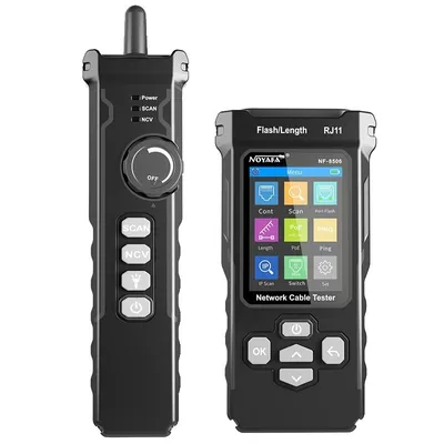 Obrázok produktu pre Tester sieťových káblov, multifunkčné stroboskopické svetlo, možnosť testovania POE, NF-8506