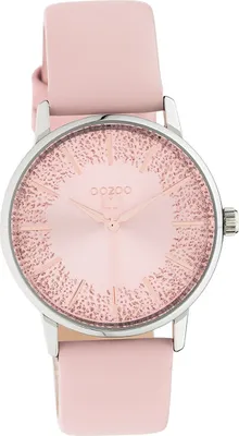 Produktbild von Oozoo Leder Damen Uhr C10932 Analog Quarzuhr Armband rosa Timepieces D2UOC10932