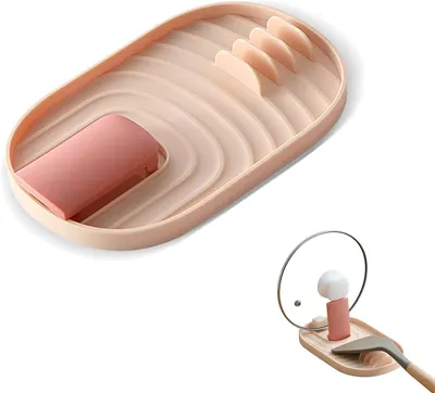 Productafbeelding van Multifunctionele keukenhouder, lepel- en dekselhouder, 2-in-1, voor keukengerei