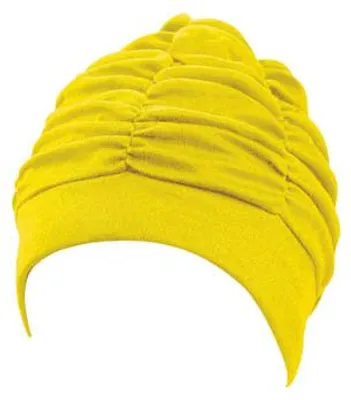 Image de Bonnet de bain Beco pour femme | Tissu | Grande coupe | Jaune