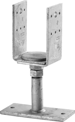 Produktbild von SIMPSON Stützenfuss PVDB 120G-B höhenverstellbar feuerverzinkt mit Bewertung