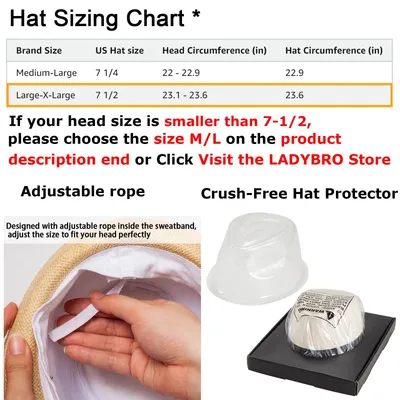 Produktbild von Stroh Fedora Hut 7 1/2, beige, für Urlaub