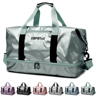 Sporttasche mit Schuhfach, wasserdicht, 36 L, grün