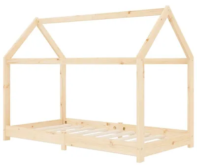 Produktbild von vidaXL Kinder-Bettgestell Massivholz Kiefer 80 x 160 cm