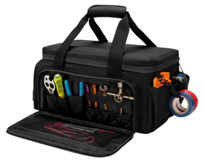 Produktbild von Werkzeugtasche – 36,6 x 21,6 x 20,6 cm, tragbarer Organizer für Elektriker und Mechaniker