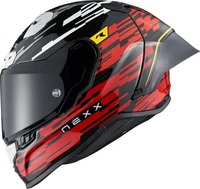 Produktbild von Nexx Helm X.R3R Glitch Racer CARBON Red-White (64-XXL)