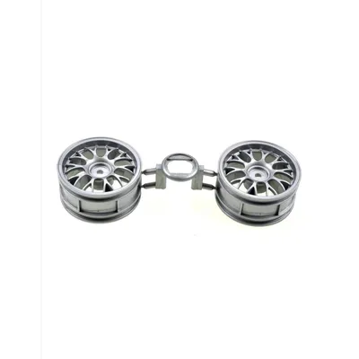 Produktbild von Tamiya 300445575 - 1:10 Y-Speichen-Felgen grau 26mm (2) - Neu