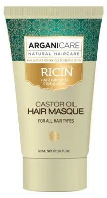 Produktbild von Arganicare, Rizinusö l, Crememaske zur Haarbehandlung, zur Wachstumsstimulation, 50 ml
