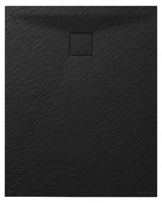 Produktbild von Granitan - Duschwanne - Duschtasse - 100x80 cm - Schwarz - Antirutsch - Dusche - TEJA