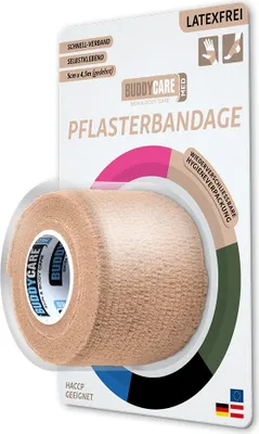 Image de Bandage adhésif sans latex Buddycare Med peau 1 pc